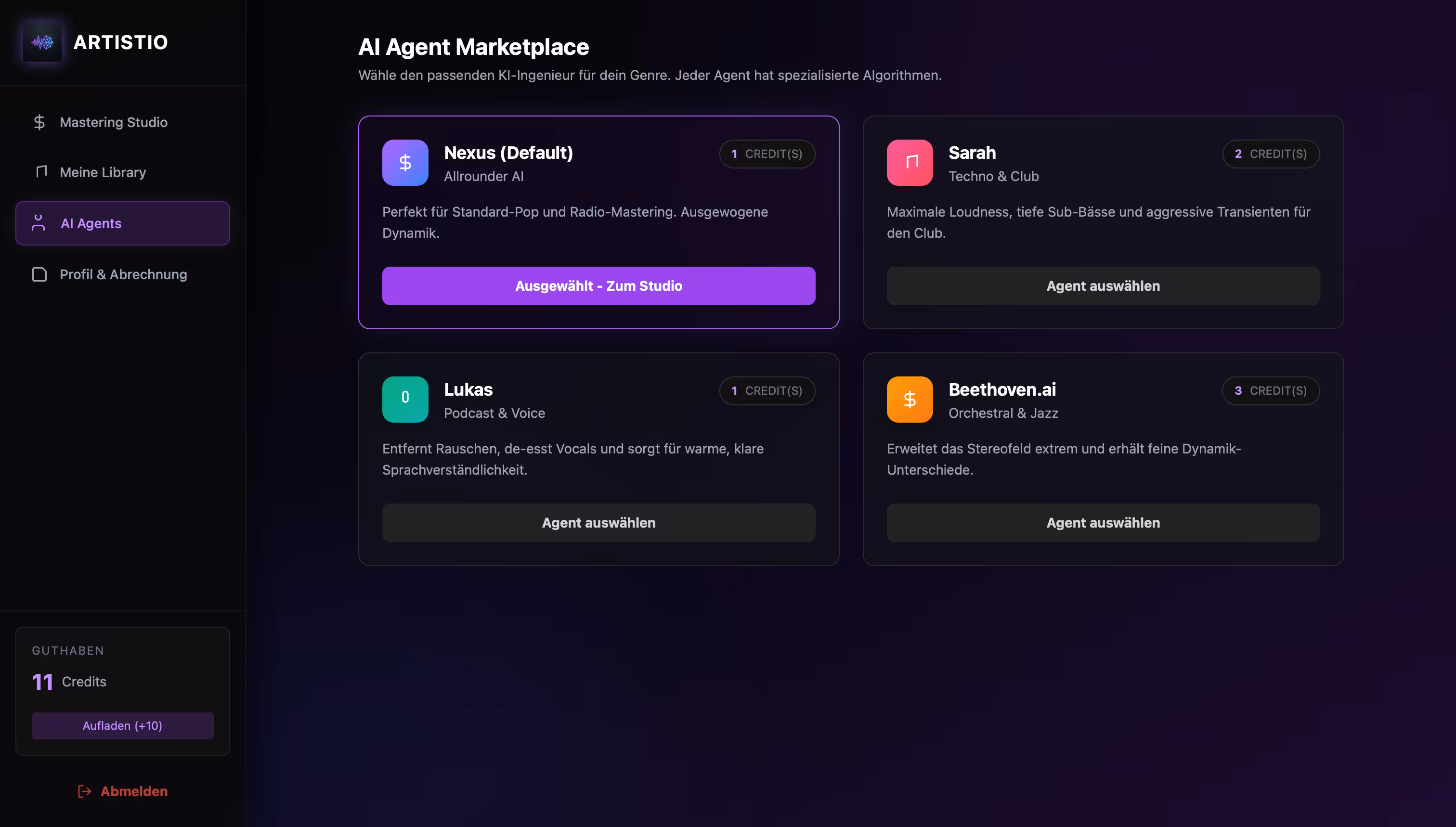 Artistio Agents